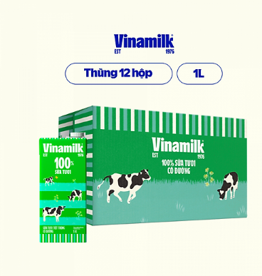 Sữa tươi Vinamilk (12 hộp/thùng)