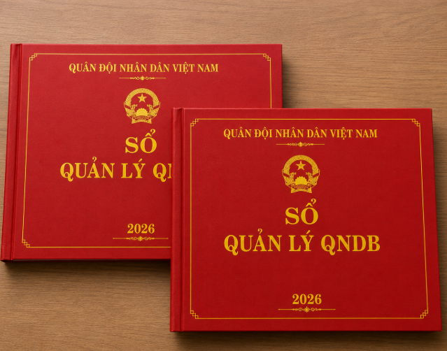 Sổ A3 quản lý QNDB (bìa đỏ chữ vàng) (quyển)