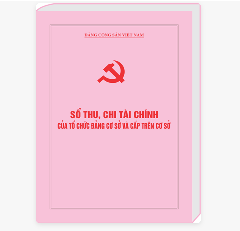 Sổ thu chi tài chính Đảng của Đảng bộ